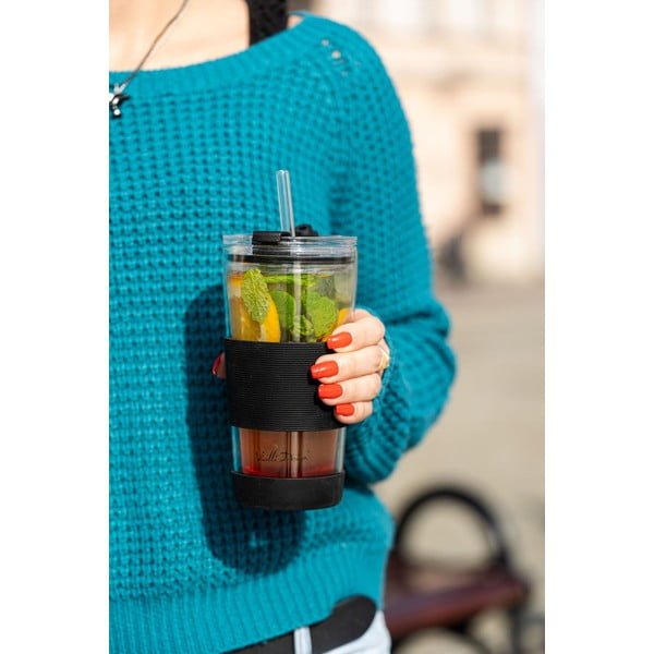 Черна термочаша 600 ml Fuori – Vialli Design-image-3