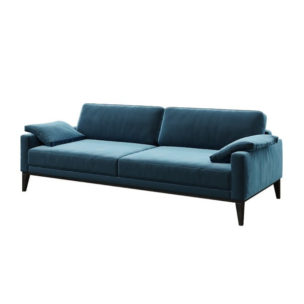 Диван от синьо кадифе , 211 см Musso - MESONICA-image-2