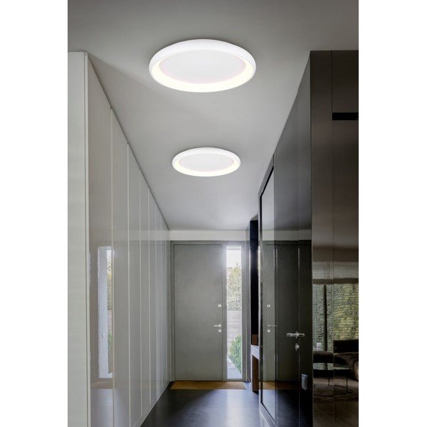 Бяло LED затъмняващо се осветително тяло за таван Cardona – Trio-image-1