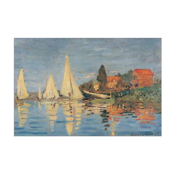 Obraz Monet - Regata at Bargenteuil, 90x60 cm