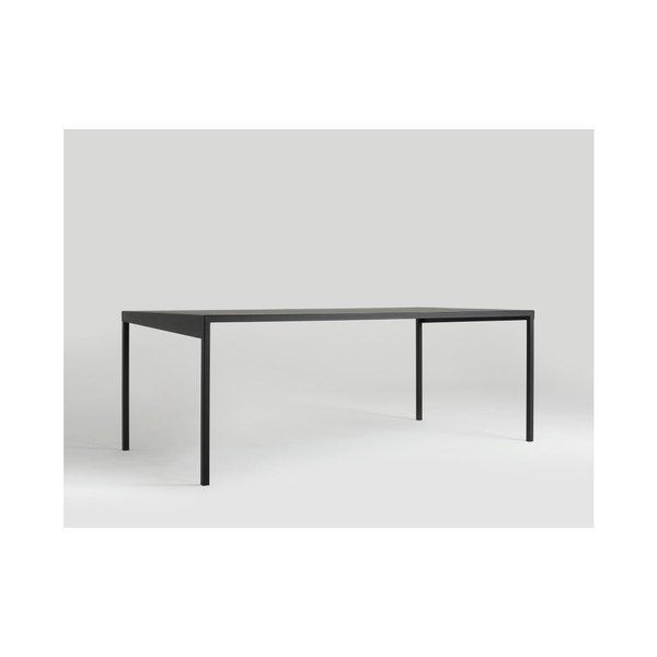 Černý kovový jídelní stůl Custom Form Obroos, 200 x 100 cm-image-3