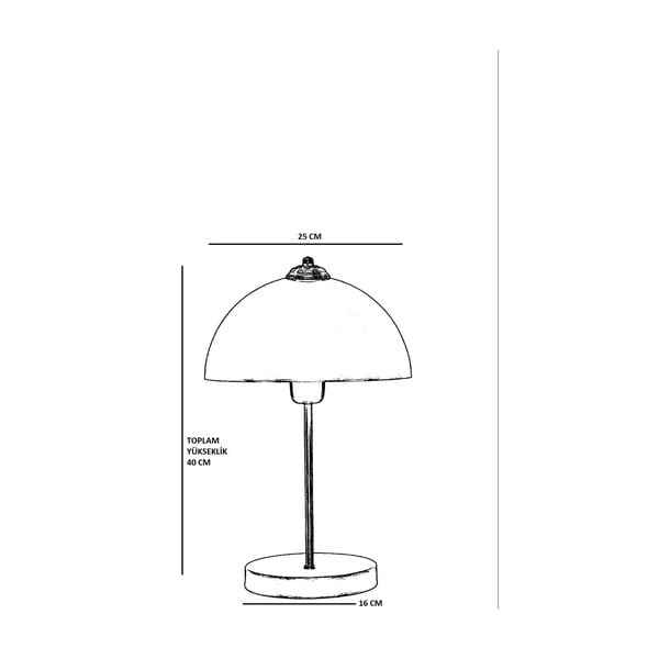 Настолна лампа в златисто с метален абажур (височина 40 cm) Lungo – Opviq lights-image-3