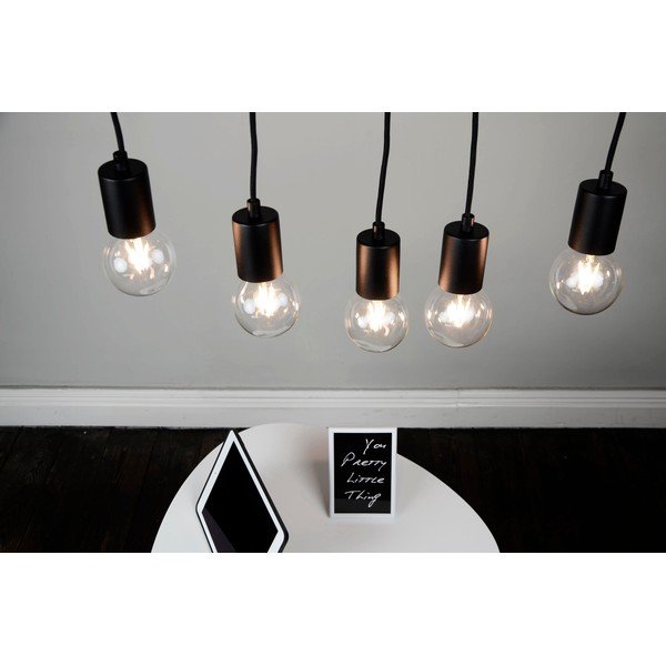 Черна висяща лампа с пет рамена Basic Cero - Sotto Luce-image-4