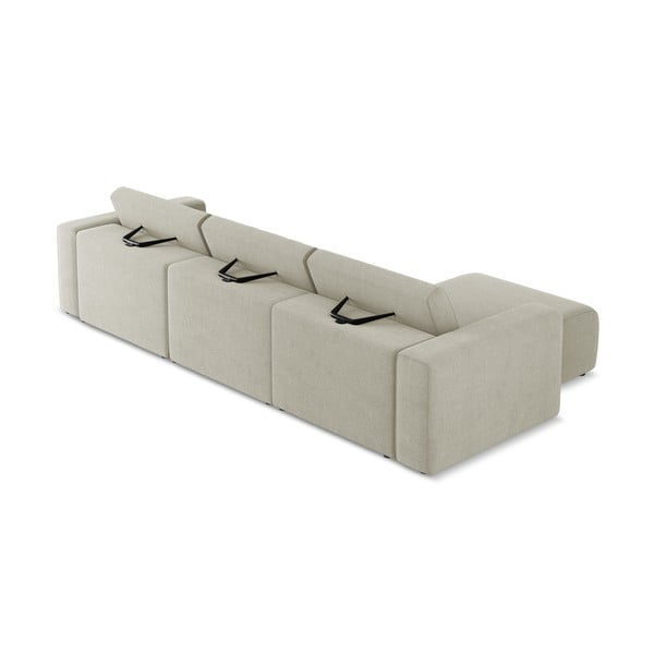 Бежов модулен ъглов диван (ляв ъгъл) Kalea – Makamii-image-4