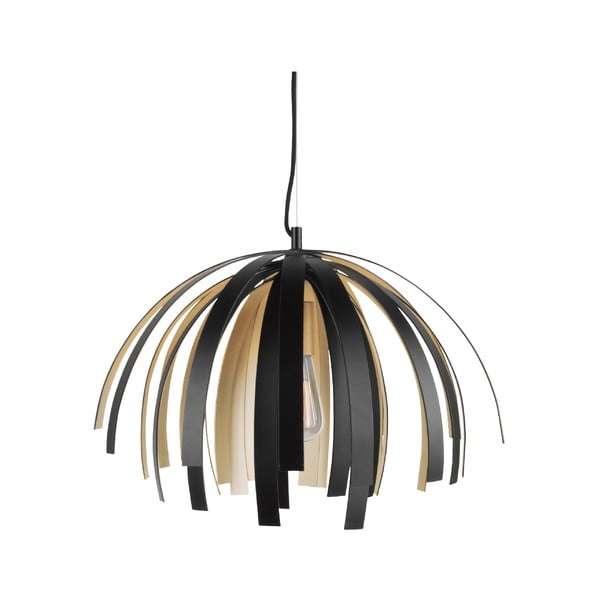 Таванна лампа в черно и златно Willow - Leitmotiv