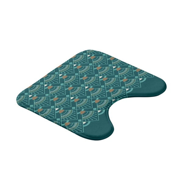 Килим за баня WC в петролен цвят 45x45 cm Imperia – douceur d'intérieur-image-3