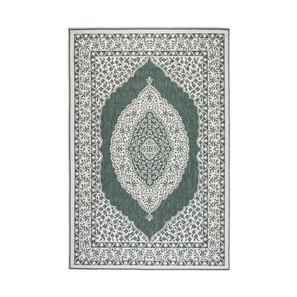 Зелено-кремав външен килим 200x290 cm Gemini – Elle Decoration-image-2