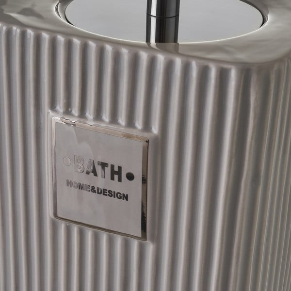 Сива керамична четка за тоалетна Griso - Casa Selección-image-1