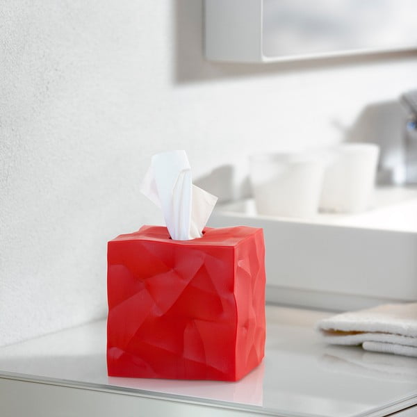 Червена кутия за тъкани Wipy Cube - Essey