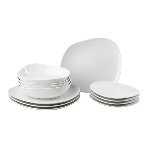 Комплект чинии от бял порцелан от 12 части Villeroy & Boch Like Organic - like | Villeroy & Boch