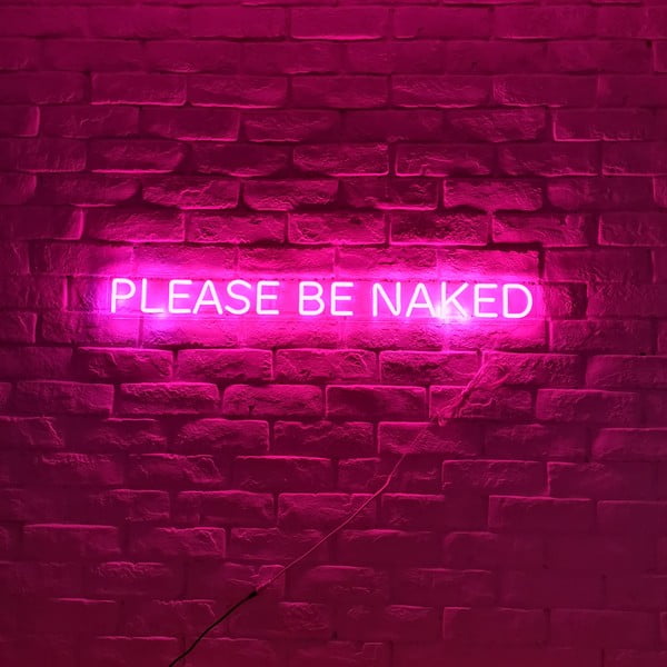 Розова стенна лампа Naked, 80 x 8 cm Please be Naked - Candy Shock