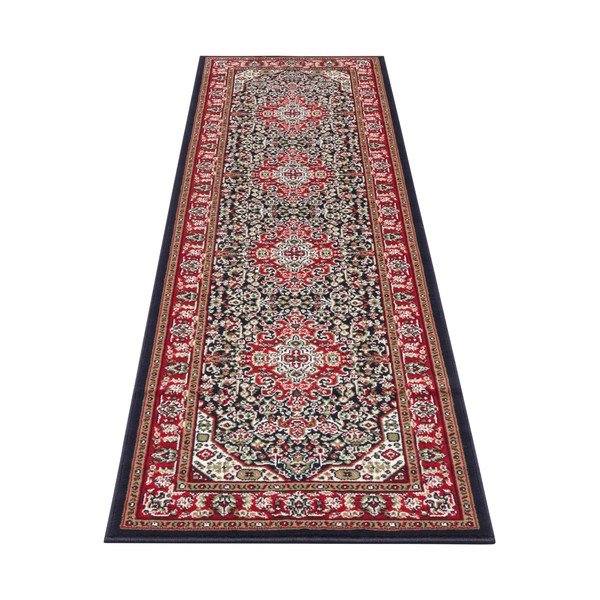 Червена и синя покривка , 80 x 250 cm Skazar Isfahan - Nouristan-image-2
