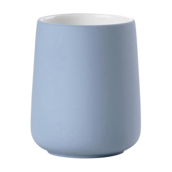 Синя порцеланова чаша за четка за зъби Blue Fog - Zone