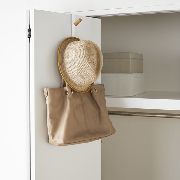 Бяла метална закачалка за врата 1,5 cm Tower - YAMAZAKI-image-1