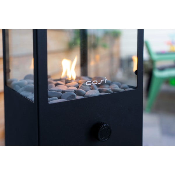 Черна газова лампа Cosi Dome, височина 45 cm - COSI-image-1