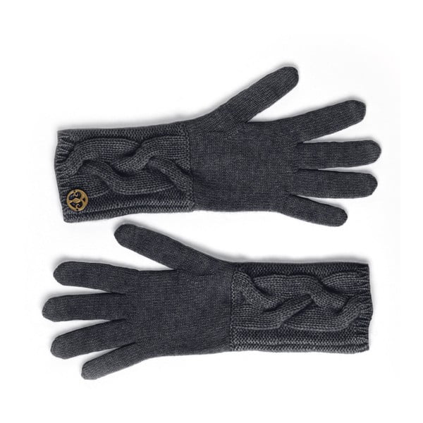 Černé kašmírové rukavice Bel cashmere Lela