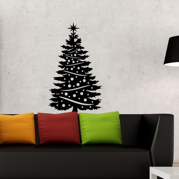 Samolepka na zeď Christmas Tree, 49 cm
