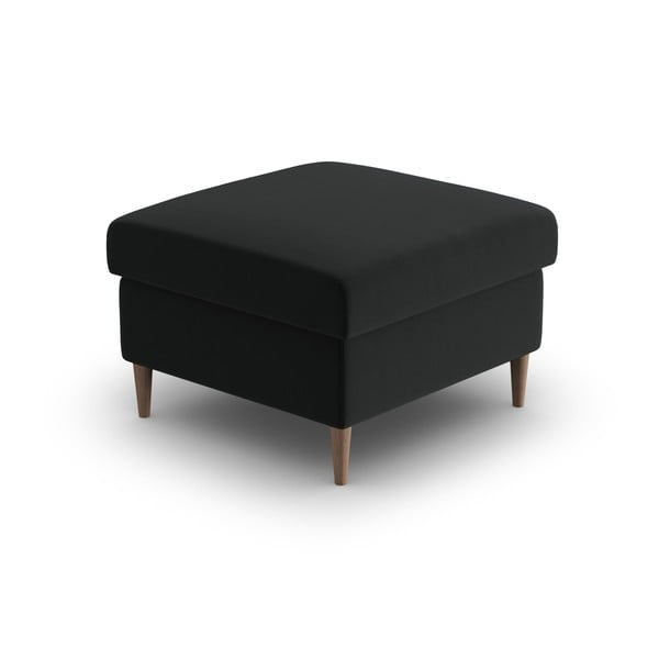Черна кадифена табуретка Kyoto – Cosmopolitan Design-image-2