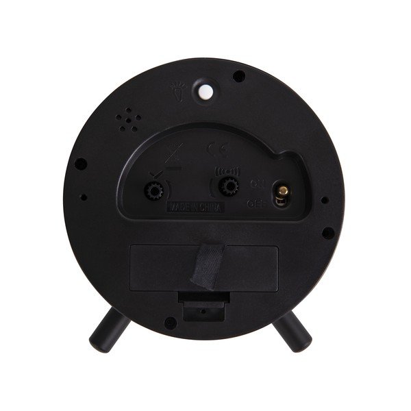 Черен метален будилник , ø 11 cm Index - Karlsson-image-3