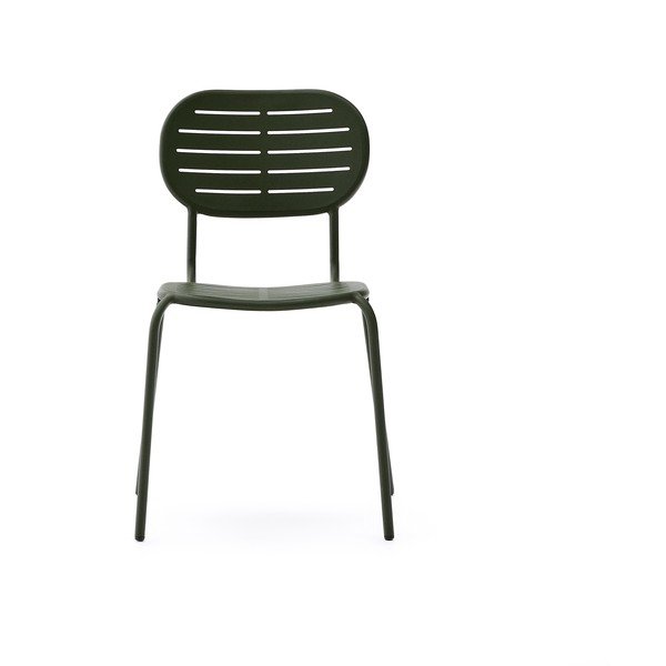 Тъмнозелен градински стол метален Brai – Kave Home-image-2