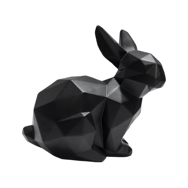 Матовочерна статуетка на зайче, височина 17 см Origami - PT LIVING