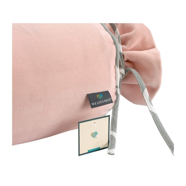 Розова калъфка за възглавница Quarz Candy, ⌀ 20 x 58 cm Rose - WeLoveBeds-image-3
