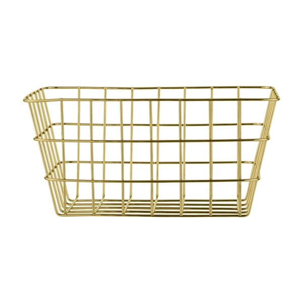 Метална кошница за съхранение в златисто Viana - Wenko-image-2