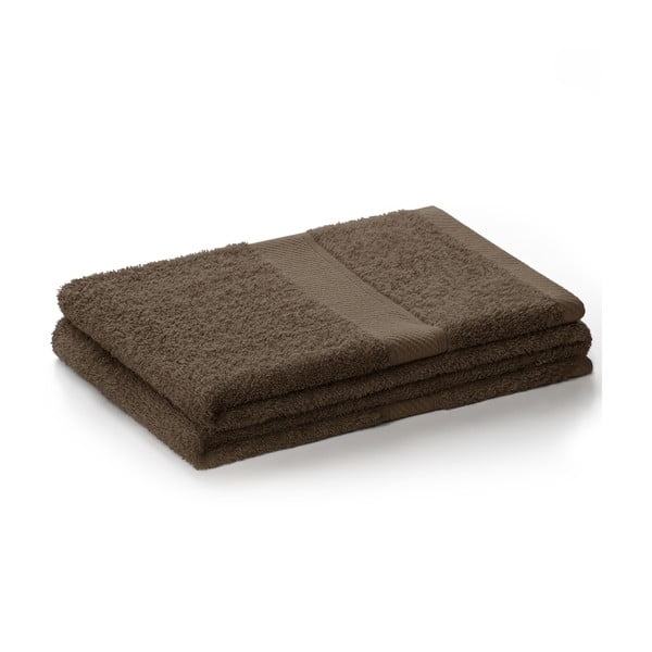 Тъмнокафява кърпа за баня Кафява, 70 x 140 cm Bamby - DecoKing
