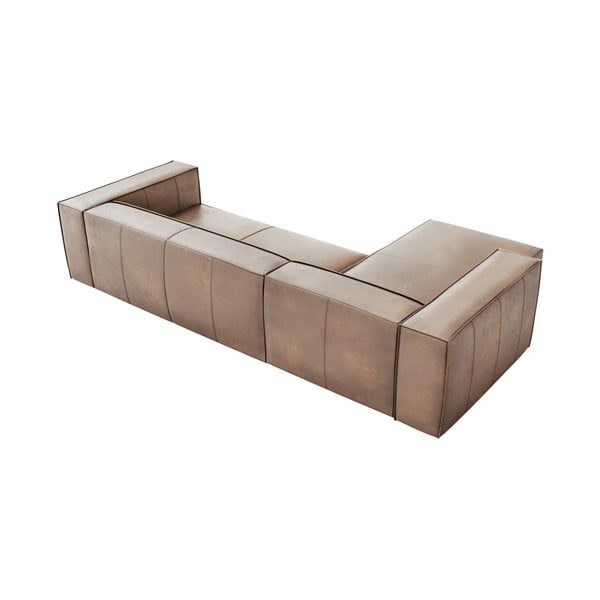 Ъглов диван от светлокафява кожа (ляв ъгъл) Madame - Windsor & Co Sofas-image-4