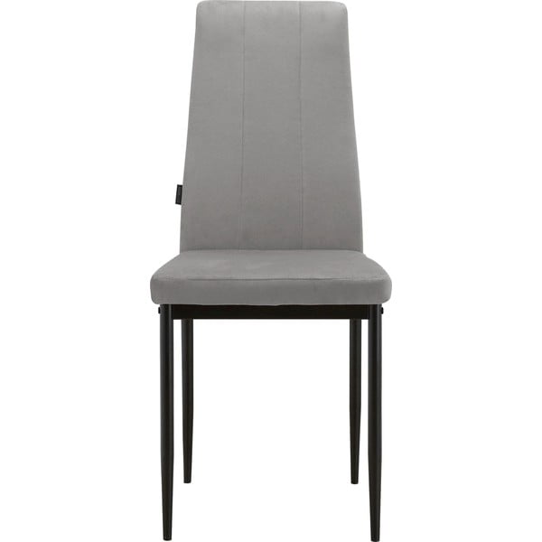 Сиви кадифени трапезни столове в комплект от 2 бр. Kelly – Støraa-image-1