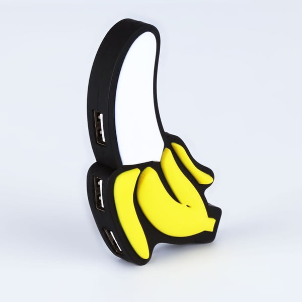 USB хъб с 4 порта Banana - Just Mustard