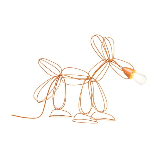 Oranžová stojací lampa Kare Design Dog