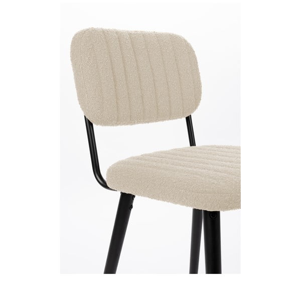 Кремав трапезен стол Jake – White Label-image-1