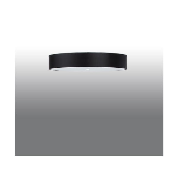 Черна лампа за таван със стъклен абажур ø 80 cm Herra - Sollux-image-2