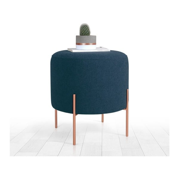 Тъмносиня табуретка Copper – Artie-image-3