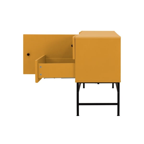 Жълт нисък скрин 158x68 cm Cocktail - Tenzo-image-4