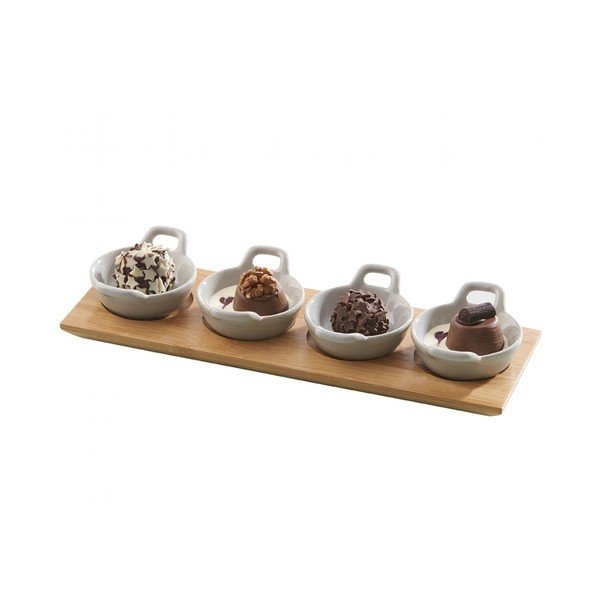 Servírovací misky s podnosem Mini Casseroles