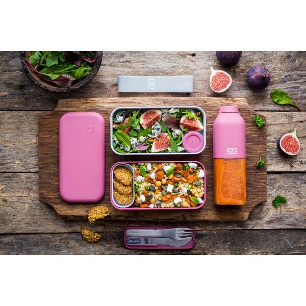 Тъмнорозова бутилка , 500 ml Positive - Monbento-image-1