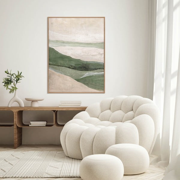 Ръчно рисувана картина 90x120 cm Green Field    – Malerifabrikken-image-1