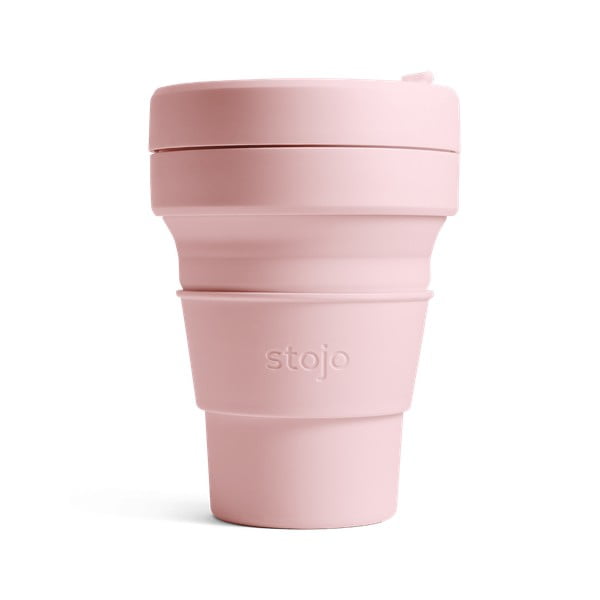 Розова сгъваема чаша за пътуване Tribeca, 237 ml Mini - Stojo