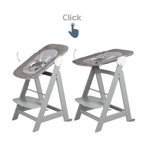 Кафяво-сив стол за хранене Miffy – Roba-image-4