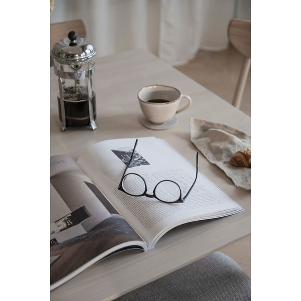 Светъл дъбов плот за удължаване на сгъваемата дъбова маса за хранене Filippa - Rowico-image-1