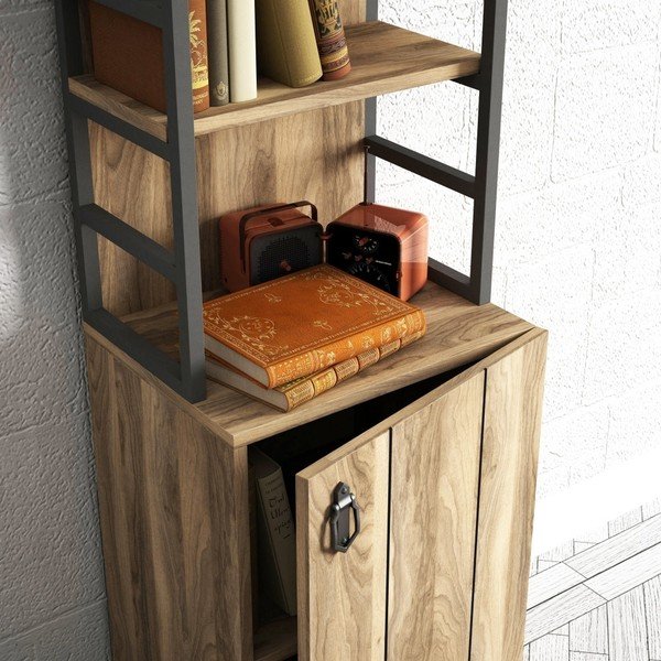 Библиотека с шкаф в орехов декор Lost - Tera Home-image-4