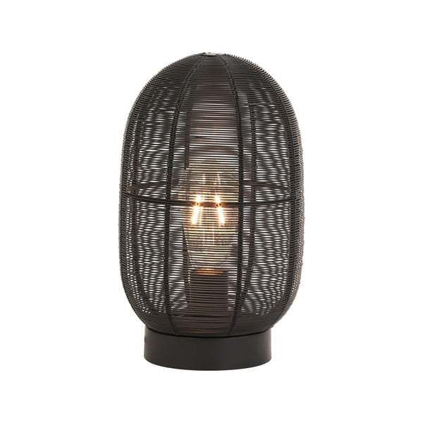 Черна настолна лампа (височина 30 cm) Ophra - Light & Living