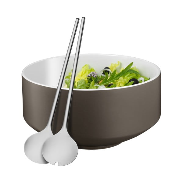 Комплект салатиера и прибори за хранене Cromargan® Moto, ⌀ 13 cm - WMF