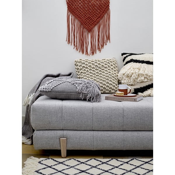 Бял вълнен килим Geo, 200 x 300 cm - Bloomingville-image-1