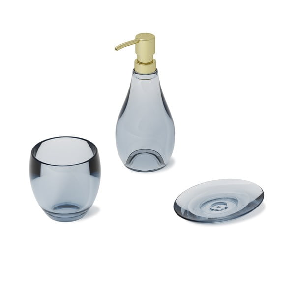 Син пластмасов диспенсер за сапун Droplet - Umbra-image-4