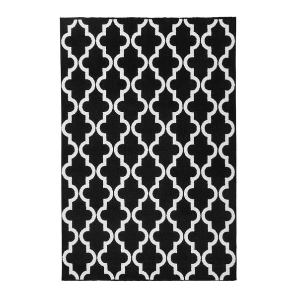 Černobílý koberec Obsession My Black & White Faw Blac, 120 x 170 cm