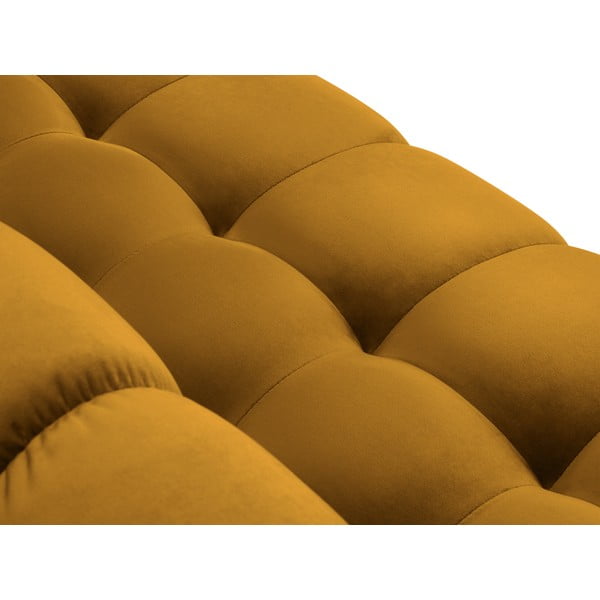 Ъглов диван от жълто кадифе , ляв ъгъл Bali - Cosmopolitan Design-image-1