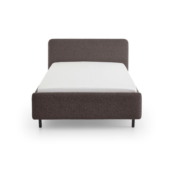 Антрацитно двойно легло 160x200 cm тапицирано без ламелно дъно Primo – Meise Möbel-image-3